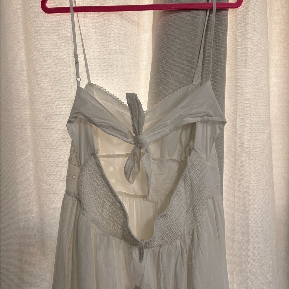 NWT American Eagle Outfitters White Tiered Midi Sundress - Picture 3 of 4
